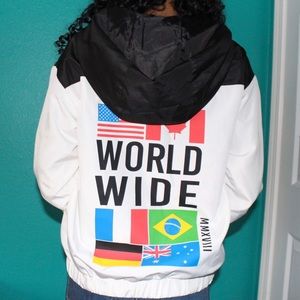 f21 worldwide flag windbreaker